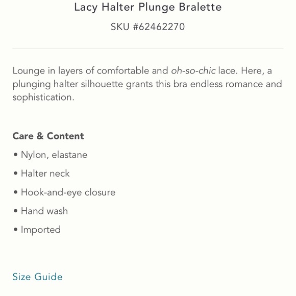 NWT Anthropologie Lacy sugared PEACH bra and panties medium. - Picture 5 of 6